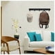 thumbnail image 3 of Perchero de Pared, Percheros de Diseño de Acero Inoxidable, Percheros Macizos para Baño, para Dormitorio, Oficina, Negro, 5 Ganchos, 3 of 5
