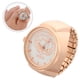 thumbnail image 2 of Reloj de dedo con esfera redonda elástica para mujer y hombre, reloj de dedo de moda, regalo de cumpleaños, 2 of 5
