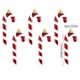 thumbnail image 3 of Decoraciones de Navidad Al Aire Libre 6Pcs Ornamentos de Árbol de Navidad Pintados a Mano, Colgantes de Helado de Caña de Caramelo para Suministros de Fiesta Al Aire Libre de Interior, 3 of 9