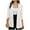 White, variant on Lovskoo Blazers for Women Business Casual Solid Color 3/4 Sleeve Buckle Free Suit Coat Long Sleeve Coat/Jacket Khaki