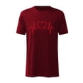 thumbnail image 1 of DPTALR T-shirt Imprimé d'Amour de Couleur Unie Décontracté à Manches Courtes Valentine, 1 of 5