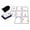 Black Purple, variant on lionlar Overlap Card Swish Toy Set Spatial Logical Thinking for Parent-Child Teens Black Black Blue