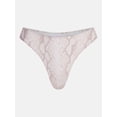 thumbnail image 5 of Joyspun Women's Silky Mesh Thong Panties, 3-Pack, Snake/Tan/Taupe Print, XXL, 5 of 5
