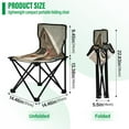 thumbnail image 3 of 600D Oxford Camping Chair Portable Foldable Chair Supports 220 lbs for Picnic, Fishing, Backpacking Chicken and Rooster, 3 of 8