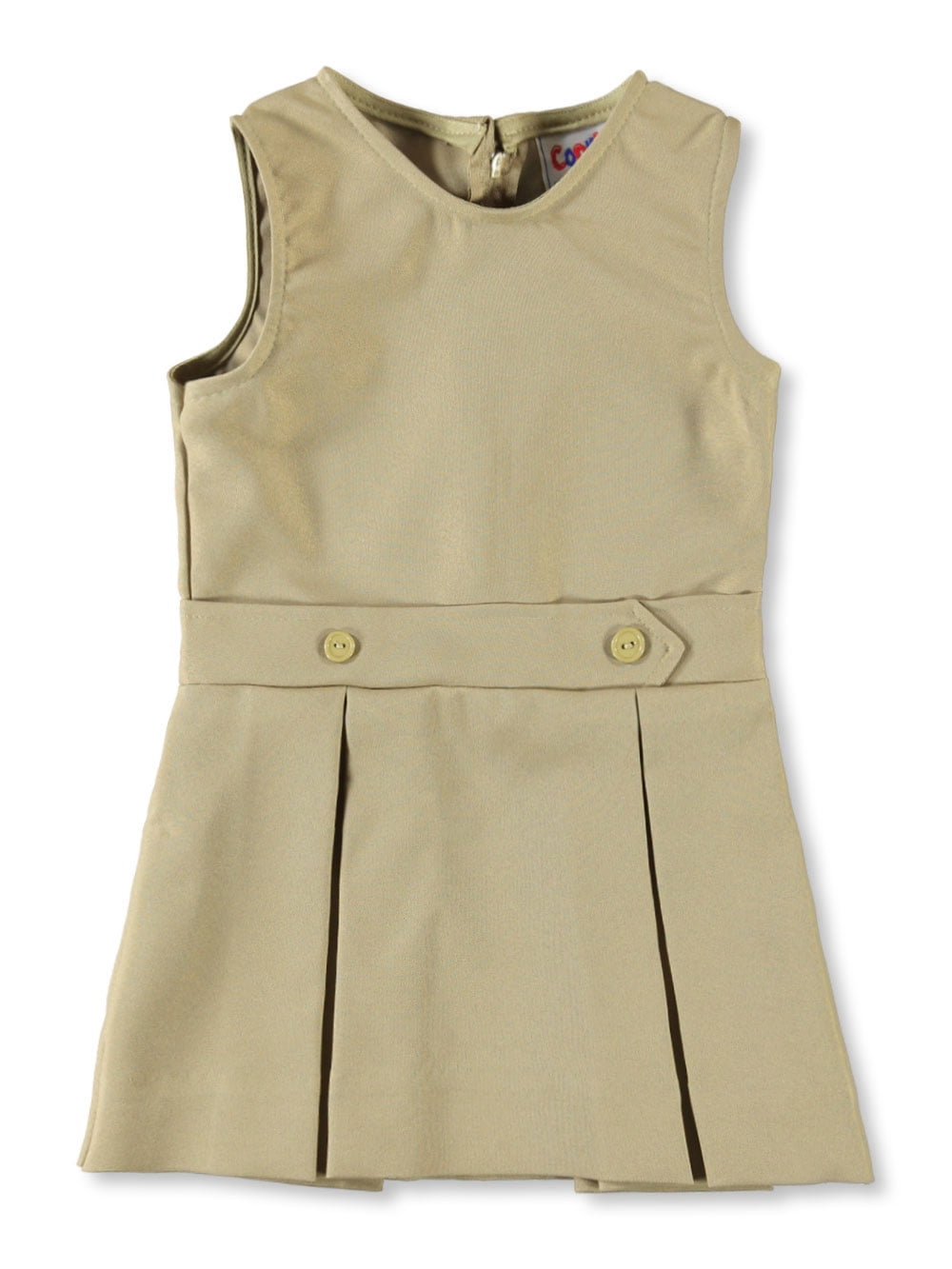 Cookie's Little Girls' Bib Front Jumper with Kick Pleats (Sizes 2 6X