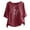 Red, variant on WREESH Womens Linen Shirts Loose Fashion Printed T-Shirt Short Sleeves Blouse Round Neck Casual Tops Red