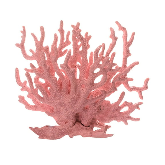 Pink Coral Reef Decor, Decorations Of Fake Lifelike For Water Tank Scenery Simulated For Sea View Decoration, Resin Coral Statue, Beach/Coastal/Ocean Themed Cabinet Shelf Tabletop Decor