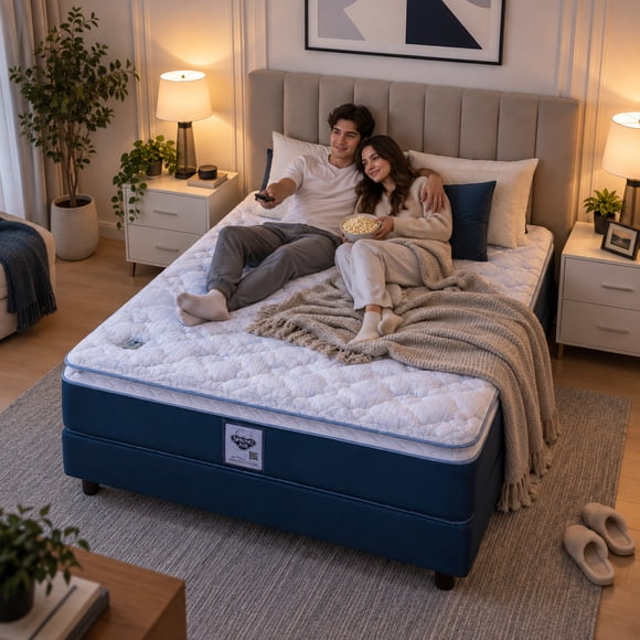 Box y Colchon Matrimonial - Ambar Spring Air Spring Air Ambar