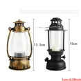 thumbnail image 2 of WINDLAND Vintage Hurricane Lantern Battery Operated Hanging Candle Light Retro Antique LED Oil Lamp for Christmas Decoration, 2 of 20
