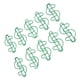 thumbnail image 2 of 100 Uds Clips de papel con forma de dólar Clips de papel marcapáginas de Metal chapados creativos y lindos para papelería de estudiantes, 2 of 9