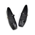 thumbnail image 5 of Domuza Womens Mary Jane Shoes Slip on Dressy Ballerina Flats Shoes for Women 2026 New Comfy Non-Slip Flats for Casual Work Office Black 5（EU-35）, 5 of 7