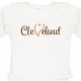 thumbnail image 4 of Inktastic Cleveland Heart Cursive Orange Boys or Girls Long Sleeve Baby Bodysuit, 4 of 5