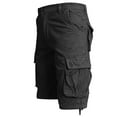 thumbnail image 4 of Mens Cargo Shorts Qiggri Men's Solid Color Casual Outdoor Sports Abrasion Multi Pocket Knee Length Cargo Shorts, 4 of 6