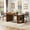 Brown, variant on Tribesigns 63 Inch Dining Table for 4 to 6, Rectangular Wooden Dinner Table with Storage, Farmhouse Kitchen Table with Shelves for Dining Room, Kitchen, Living Room, Vintage Brown
