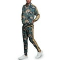 thumbnail image 6 of G-Style USA Men's Royal Floral Tiger Track Suit Set, Up to 5X, 6 of 6