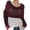 Wine, variant on Utrum Knitted Cable Wrap For Women Cropped Sweater Womens Wrap Sweater Knitted Scarf With Sleeves Knitted Wrap