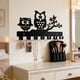 thumbnail image 1 of Perchero metálico de pared para sombreros, abrigos y mochilas | Organizador de 5 ganchos para salón, recibidor y oficina | Perchero decorativo de pared negro inoxidable, 1 of 6
