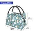 thumbnail image 2 of Balery Snowflake Scarf Snowman Bolsa de Aislamiento Portátil – Bolsa de Almuerzo con Forro de Aluminio Mejorado, Funda Impermeable y Fácil de Limpiar para Picnic y Caja de Almuerzo, 2 of 6