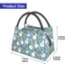 thumbnail image 2 of Fotbe Snowflake Scarf Snowman Bolsa Térmica Portátil con Estampado, Bolsa de Entrega de Alimentos Aislada, Bolsa Reutilizable de Gran Capacidad para Comidas y Supermercado, 2 of 6