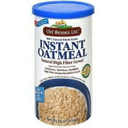 Old Wessex Ltd. 100% Whole Grain Instant Oatmeal High Fiber Cereal, 18.5 oz (Pack of 12)