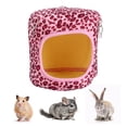 thumbnail image 2 of Hamac Réutilisable en Coton pour Hamster, Couleur Foncée, pour Écureuil Hérisson Léopard, Léopard Violet, Léopard Jaune, 2 of 8