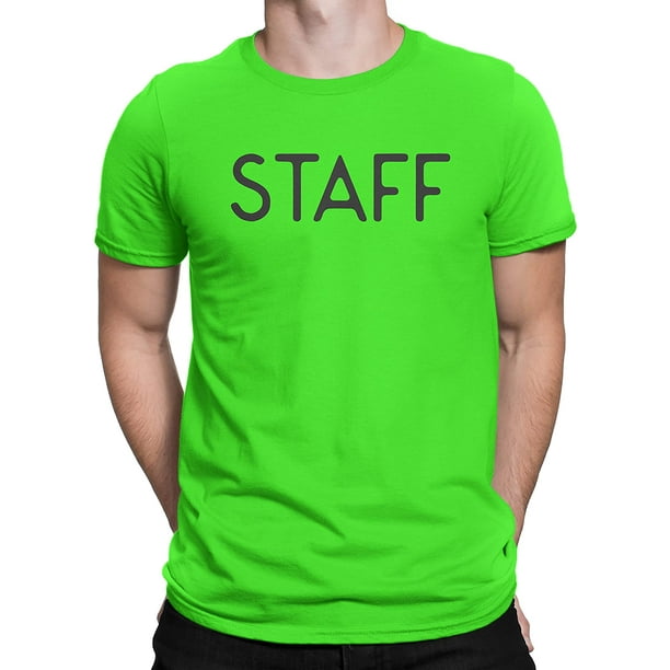 NYC FACTORY Staff T Shirt Screen Printed Tee Printed Front Back