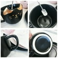 thumbnail image 4 of 3pcs/set Cute Cat Ceramic Coffee Cup Coffee Mug w/ Saucer Spoon Dinnerware Gift, 4 of 16