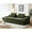 Green, variant on No Assembly 4 Seater Couch - Full Foam, Soft Corduroy, Ergonomic, Wide , 90" For Living Room Assembly, 90 Inch