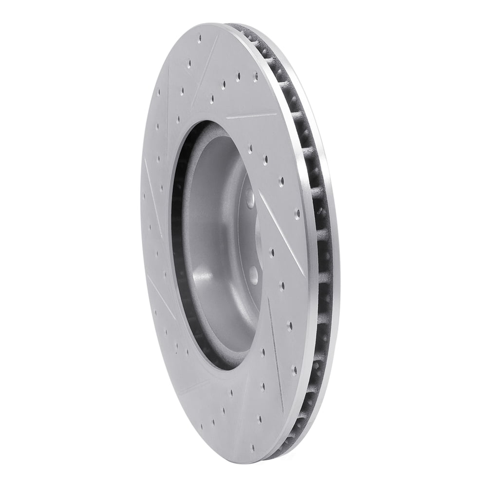 Dynamic Friction Company 631-31130R DFC Brake Rotor - Drilled And Slotted - Silver
