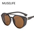 thumbnail image 2 of Gafas de sol redondas Vintage para hombre y mujer, lentes de sol de diseñador de marca, alta calidad, UV400, 2022 Fivean unisex, 2 of 2