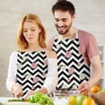 thumbnail image 3 of Pioneer Flower Floral Print Pattern Apron for Women and Men, Cotton Linen Waterproof with Pockets, Adjustable, 33x27 Inch for Kitchen, Gardening, BBQ, Salon, 3 of 6