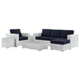 thumbnail image 2 of Modway Convene 6-Piece Outdoor Patio Set in Light Gray Navy, 2 of 10