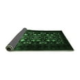 thumbnail image 2 of Ahgly Company Indoor Round Oriental Emerald Green Industrial Area Rugs, 4' Round, 2 of 4