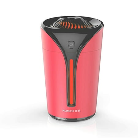 

Flame Cup Red Humidifier Mini Portable Mute Desktop 3-In-1 Car USB Humidifier