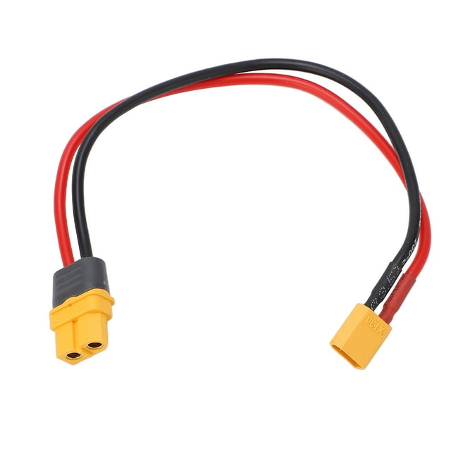 Cable adaptador XT60 hembra a XT30 macho con conector de silicona de 16 AWG para RC de 23,5 cm