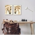 thumbnail image 2 of Stupell Industries Stoic Farm Horse Portrait Graphic Art White Framed Art Print Wall Art, Set of 2, Design by Grace Popp, 2 of 7