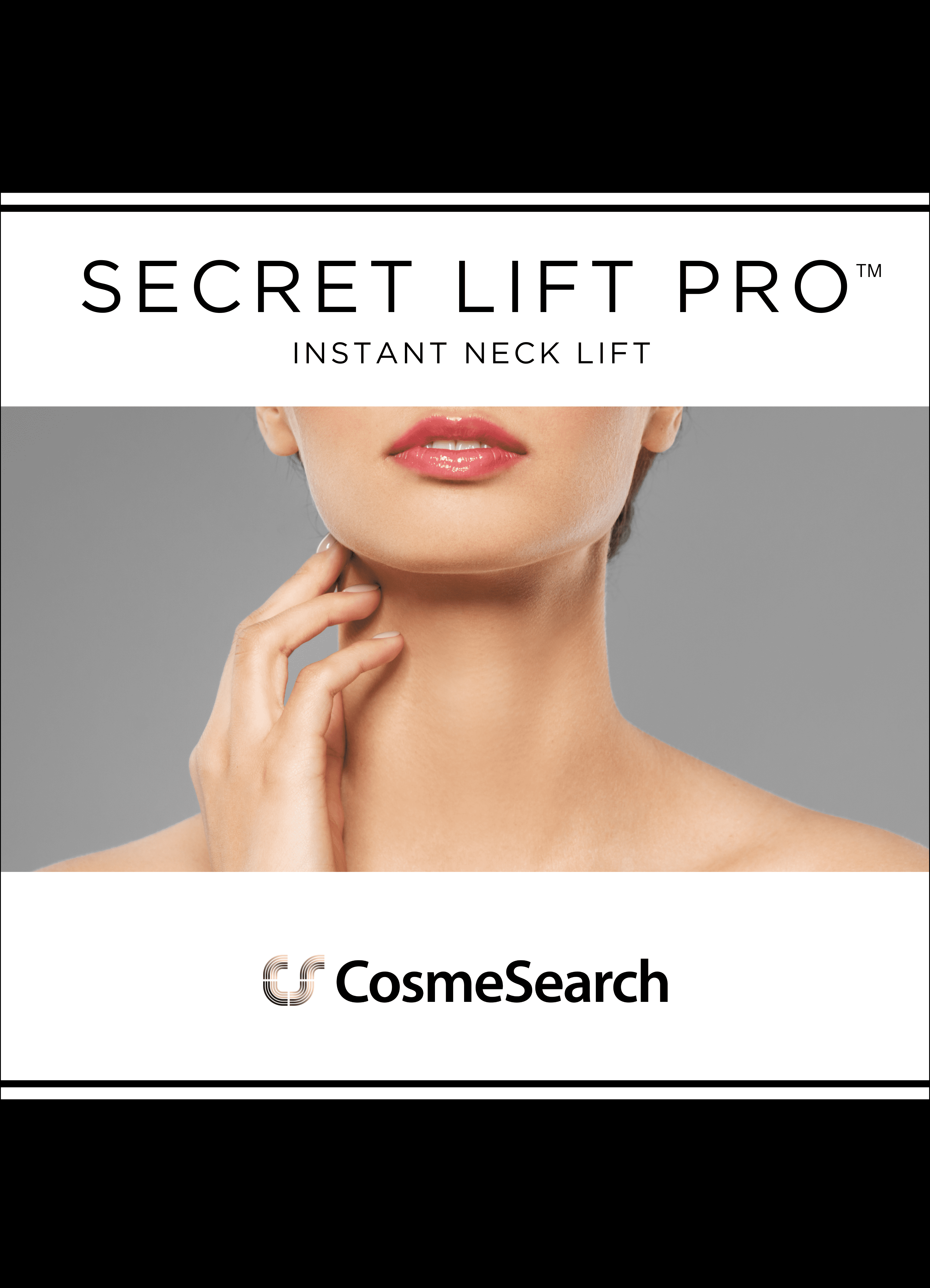 Secret Lift Pro - Instant Neck Lift Tapes Pre-Assembled w/Bands for Firmer Skin by CosmeSearch