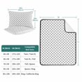thumbnail image 6 of 3 Pieces Twin Quilt Set,Black Polka Dot on White Soft Bedding Sets with 1 Quilt & 2 Pillow Shams,Modern Minimalist Dotted Summer Bedspread Lightweight Coverlet Comforter for All Season, 6 of 6