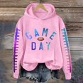 thumbnail image 2 of WZXFASHION Chandail en Molleton de Football pour Femmes Imprimé Graphique Dimanche Décontracté Manches Longues Col Rond Chandail Automne 2025 jusqu'à 50 % de Réduction Chandail pour Hommes, 2 of 4