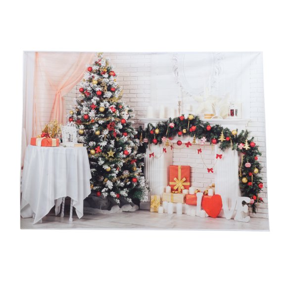 MasteelfCA Christmas Backdrop Christmas Tree Gift Decorative Tapestry Photo Booth Backdrop