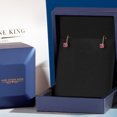 thumbnail image 5 of Gem Stone King 14K Yellow Gold Pink Tourmaline Earrings for Women | 0.50 Cttw | Gemstone October Birthstone | Round 4MM, 5 of 6