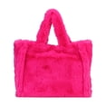 thumbnail image 2 of Plush Commute Bag Fashion Autumn Winter Top-handle Bags Portable Simple for Work, 2 of 10