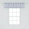 thumbnail image 2 of Ambesonne Floral Window Valance, Lila Blossoms Sketch Style, 42" x 12", Ceil Blue Multicolor, 2 of 3
