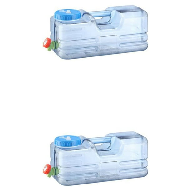 Yuarrent Contenedor Con Grifo - De Fácil A Elegante Universal Para Una Variedad De Bebidas Contenedor De Tanque De Agua De Construcción 10 litros 2Conjunto