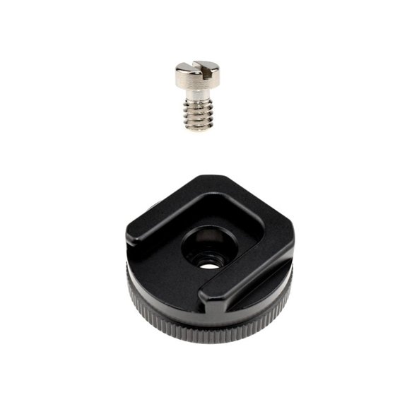 lanema Durable Camera Hot Shoe Mount to 1/4"-20 Tripod Screw Adapter for DSLR Camera Screw Adapter Easy to Mount and Screw