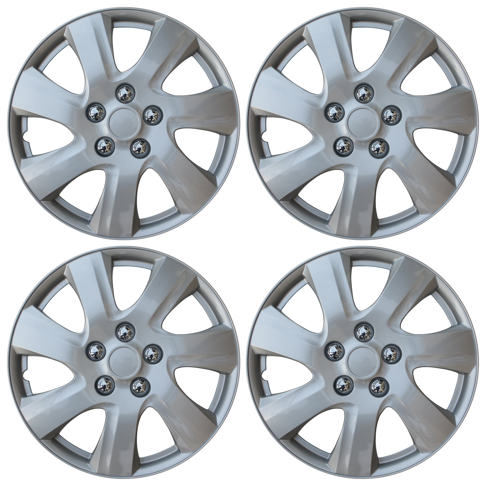 Details about  / 4 NEW OEM SILVER 15/" HUB CAPS FITS SATURN SUV CAR CENTER WHEEL COVERS SET