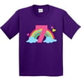 thumbnail image 3 of Inktastic 7th Birthday Rainbow Youth T-Shirt, 3 of 5