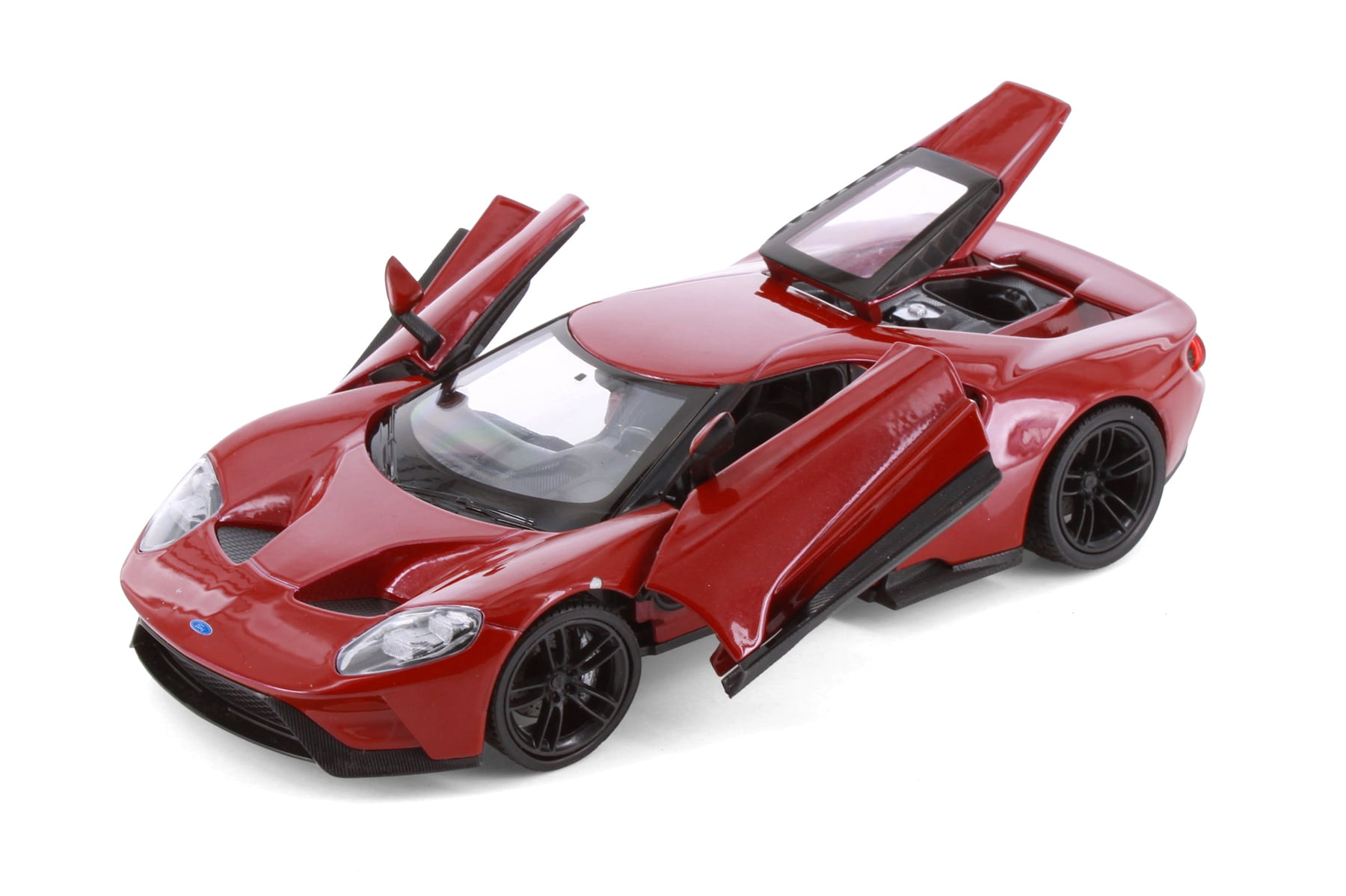 Box of 4 2017 Ford GT Hardtop, Assorted - Showcasts 24082/4D - 1/24 Scale Set of 4 Diecast Model Cars