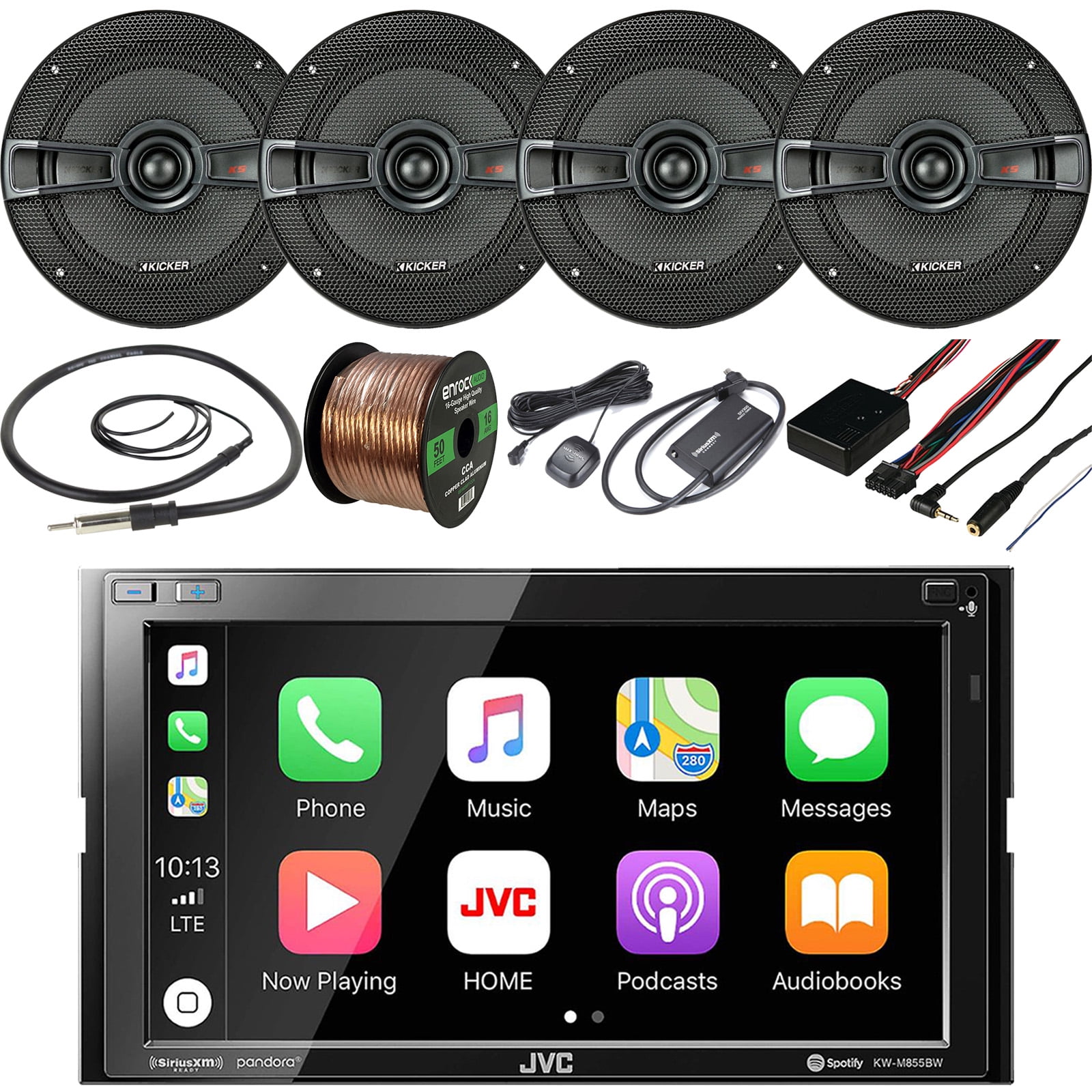 Double DIN Digital Media SiriusXM Ready Bluetooth USB Stereo Receiver