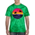 thumbnail image 2 of Wild Bobby, Tropical Paradise Beach Sunset, Streetwear, Tie-Dye Tees, Spiral Kelly, Small, 2 of 3